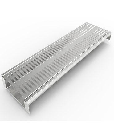 modular drain channel stainless